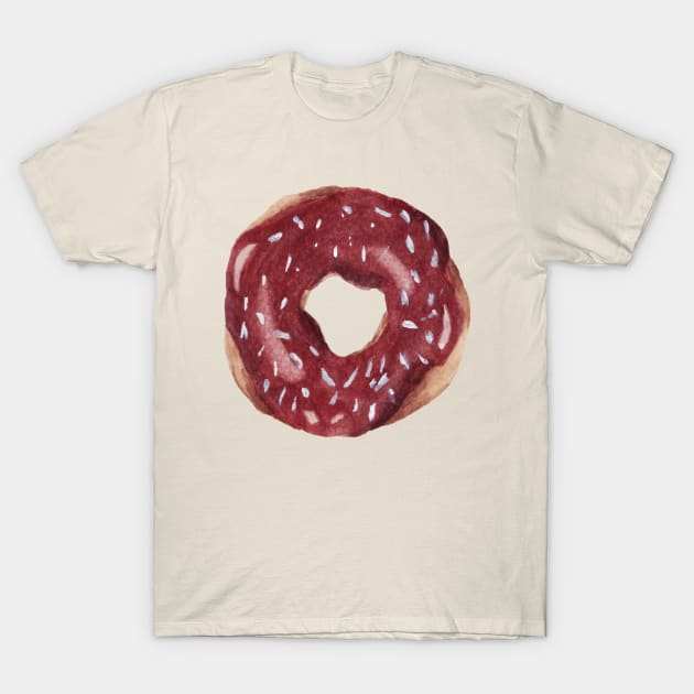 Chocolate Doughnut T-Shirt by Sarabirawi8